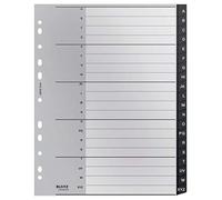 Leitz Intercalaires 20 onglets A-Z A4 Extra-large plastique 90% recyclé Noir