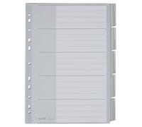 Leitz Intercalaires en plastique A4 extra 5 onglets vierges blanc
