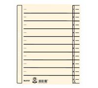 LEITZ Intercalaires, A4 grande largeur, carton kraft 200 g/qm