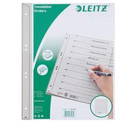 Leitz Intercalaires format A4 extra-large – Lot de 25, carton solide 100% recyclé, gris