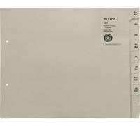 LEITZ Intercalaires en papier de tulle, A-Z, pour 75 classeurs, gris