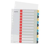 Leitz Intercalaires Imprimables 1-12, Robustes, Cosy, Multicolore, 12480000