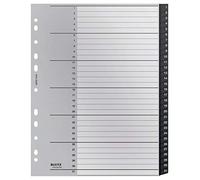 Leitz Intercalaires 12180000 A4 onglets 1-31 extra-large plastique 90% recyclé noir