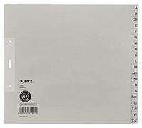 Leitz Intercalaires Répertoire A-Z, Mi-Hauteur, Extra-Large, Papier 100% Recy ertifié Ange Bleu, Gris, Lot de 5, 12003085