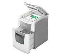 Leitz IQ Autofeed Destructeur P5, coupe micro, 100 feuilles, bac 34 litres. | Poubelle coulissante 34 L, facile à vider, pour bureau, école ou maison, veille après 3 min d’inactivité.
