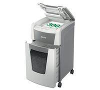 Leitz IQ Autofeed Destructeur P5, coupe micro, 300 feuilles, bac 60 litres. | Poubelle coulissante 60 L, facile à vider, pour bureau, école ou maison.