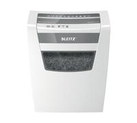 Leitz Déchiqueteuse de papier IQ Home Office 80090000 – Coupe croisée P-4 – Corbeille 23L Blanc