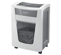 Leitz IQ Office Pro 80042000 Destructeur de documents CH micro-coupe Niveau de sécurité P5+ Capacité 7 feuilles Capacité 30 l Blanc