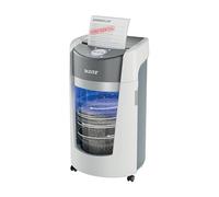 Leitz IQ OptiMax 350 Destructeur de papier 10 feuilles Mirco Cut P5 Office | Technologie unique de rotation des poubelles, 33 % de capacité en plus, 550 feuilles A4 dans la poubelle (35 L)