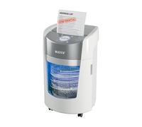 Leitz IQ Optimax Small Office 350 Destructeur de Papier Coupe Micro P5, 10-8 Feuilles (70-80 g/m²), Technologie Unique de Rotation de la Corbeille, +33% de Capacité, 350 x Feuilles A4 (22L)