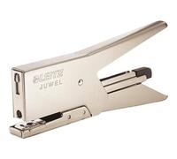 Leitz Juwel 2000 Pince Agrafeuse, Capacité 12 Feuilles, Chromé Mat, Boîtier Métallique Ergonomique, Chargement par l'Arrière, Utilisation Avec Agrafes Juwel 4 mm, 55570082