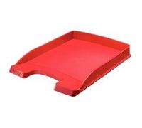 leitz leitz corbeille à courrier plus plat, a4, polystyrène, rouge noir Noir G