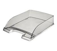 leitz leitz corbeille à courrier plus transparent, a4,gris transp. noir Noir G