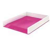 leitz leitz corbeille à courrier wow duo colour, a4, rose noir Noir G