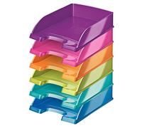 Leitz Lot de 10 Corbeilles à courrier Assortis effet Métallisé