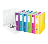 LEITZ Lot de 5 Classeurs à levier Active 180° WOW coloris assortis A4