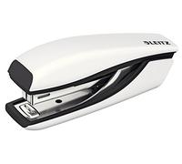 Leitz Mini-Agrafeuse, Capacité 10 Feuilles, Corps en Métal Ergonomique, Agrafes Incluses, WOW, 55281001 - Blanc Perlé