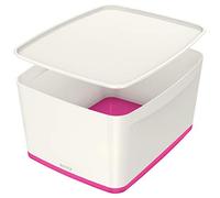 Leitz MyBox 52161023 Boîte Format Large avec Couvercle Rose Métallisé