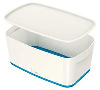 Leitz Boîte de rangement My Box petite 5 L avec couvercle – Bleu (salle de bain/cuisine)
