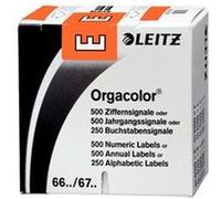 LEITZ onglet alphabétique "E" sur Rouleau,orange,autocollant Orange G