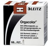 LEITZ onglet alphabétique "H" sur Rouleau,marron,autocollant Marron G