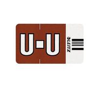 Leitz Onglet Alphabétique U Sur Rouleau, Marron, Adhésif