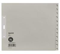 Leitz Onglets Index, 12 intercalaires A4, lot de 5, gris, usage à la maison | Affichage inversé des mois, de décembre à janvier, pour classer les documents A4; accès rapide; certifié Blue Angel.