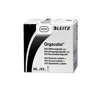 LEITZ Orgacolor 66001000 Nombre Carte "0 cm Lot de 500 Blanc