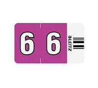 LEITZ Orgacolor 66060000 Nombre Carte "15,2 cm Lot de 100 Violet