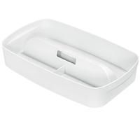 Leitz Organiseur avec Poignée Grand Format, Etanche, Sans BPA et Compatible Contact Alimentaire, Blanc, 53220001