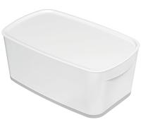 Leitz Boîte de rangement Petit format avec couvercle 5 L mate Blanc/Gris Sans BPA 52291001