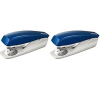 Leitz Petite Agrafeuse de Bureau, Capacité 25 Feuilles, Bleu, Boîtier Ergonomique, Agrafes Incluses, Gamme NeXXt, 55010035 (Lot de 2)