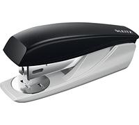 Leitz Petite Agrafeuse de Bureau, Capacité 25 Feuilles, Noir, Boîtier Ergonomique, Agrafes Incluses, Gamme NeXXt, 55016095