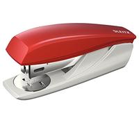 Leitz Petite Agrafeuse de Bureau, Capacité 25 Feuilles, Rouge, Boîtier Ergonomique, Agrafes Incluses, Gamme NeXXt, 55016025
