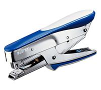 Leitz Pince Agrafeuse 5545 - Agrafes N° 10 - Capacité 15 feuilles - Bleu et Argent