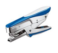 Leitz Pince Agrafeuse 5546 - Agrafes BB 8/4 - Capacité 15 feuilles - Bleu et Argent