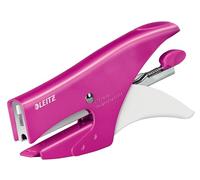 Agrafeuse pince Leitz 5531 - agrafes 10 - capacité de 10 feuilles rose