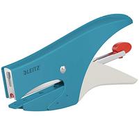 Leitz Pince Agrafeuse, Capacité 15 Feuilles, Chargement par l'Arrière, Pack d'Agrafes P1 (N°8) Inclus, Bleu, 56440061