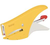 Leitz Pince Agrafeuse, Capacité 15 Feuilles, Chargement par l'Arrière, Pack d'Agrafes P1 (N°8) Inclus, Jaune, 56440019