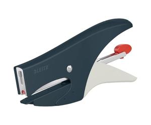 Leitz Pince Agrafeuse, Capacité 15 Feuilles, Chargement par l'Arrière, Pack d'Agrafes P2 (N°10) Inclus, Gris, 56450089