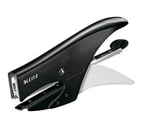 Leitz Pince Agrafeuse, Capacité 15 Feuilles, Corps en Métal Ergonomique, Agrafes Incluses, WOW, 55312095 - Noir