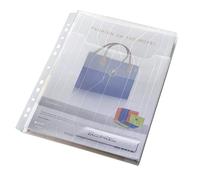 Leitz, Pochette Perforée Combifile à Soufflet A4, Grande Capacité, Matière Grainée Mate Transparente, Ouverture sur le haut avec Rabat, Polypropylène 200 Microns, Lot de 3, 47270003