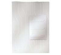 Leitz, Pochettes Combifile A4, Matière Grainée Mate Transparente, Ouverture sur le Haut et sur le Côté Droit, Polypropylène 200 Microns, Lot de 3, 47290003, Transparent