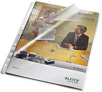Leitz Pochettes perforées sur le dessus et le côté perforé ouvert - Multi-perforations, sans insert de papier, grainé 0,09 mm, A4.