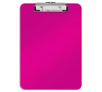 Leitz Porte-bloc Wow A4 75 feuilles - clip métallique, crochet, polystyrène - 32 x 22,8 cm Rose