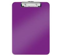 Leitz Porte-bloc Wow A4 32 x 22,8 cm – Capacité 75 feuilles, clip métal, crochet – Violet