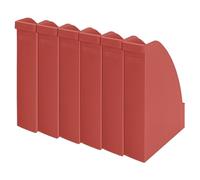 LEITZ - Porte-revues A4, 100% Recyclable, Compensé en CO2 & Certifié Blue Angel, Gamme Recycle,coloris Rouge, 24765020