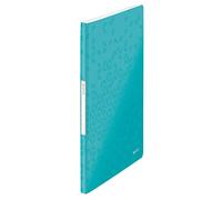 Leitz - Porte-Vues A4, 20 Pochettes Transparentes, 40 Vues, Organisation et Présentation de Documents, Couverture Souple Polypropylène Durable, Usage Bureau Maison École, Menthe WOW, 46320023