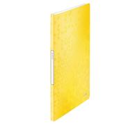 Leitz Porte-vues A4 WOW 46320023 - 20 pochettes (40 vues), couverture polypropylène souple, jaune