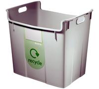 Leitz 52090085 Bac a Recyclage en Plastique 40 l - Gris